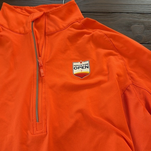 Levelwear Tops - Levelwear Houston Open Women's Orange Half-Zip Pullover Large Golf